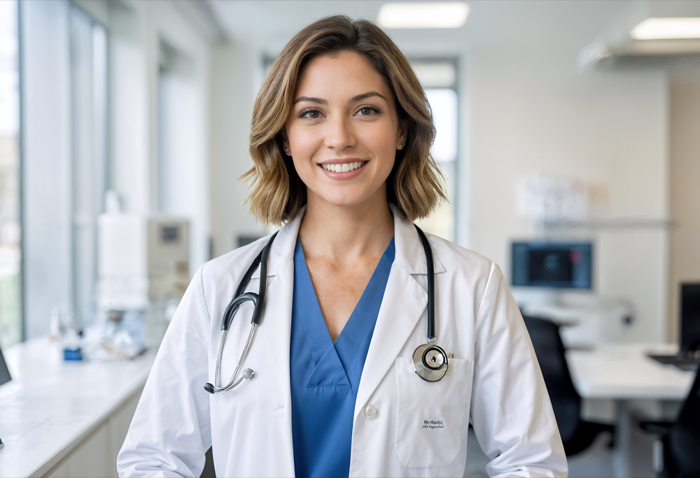 Doctor atendiendo a un paciente en un hospital